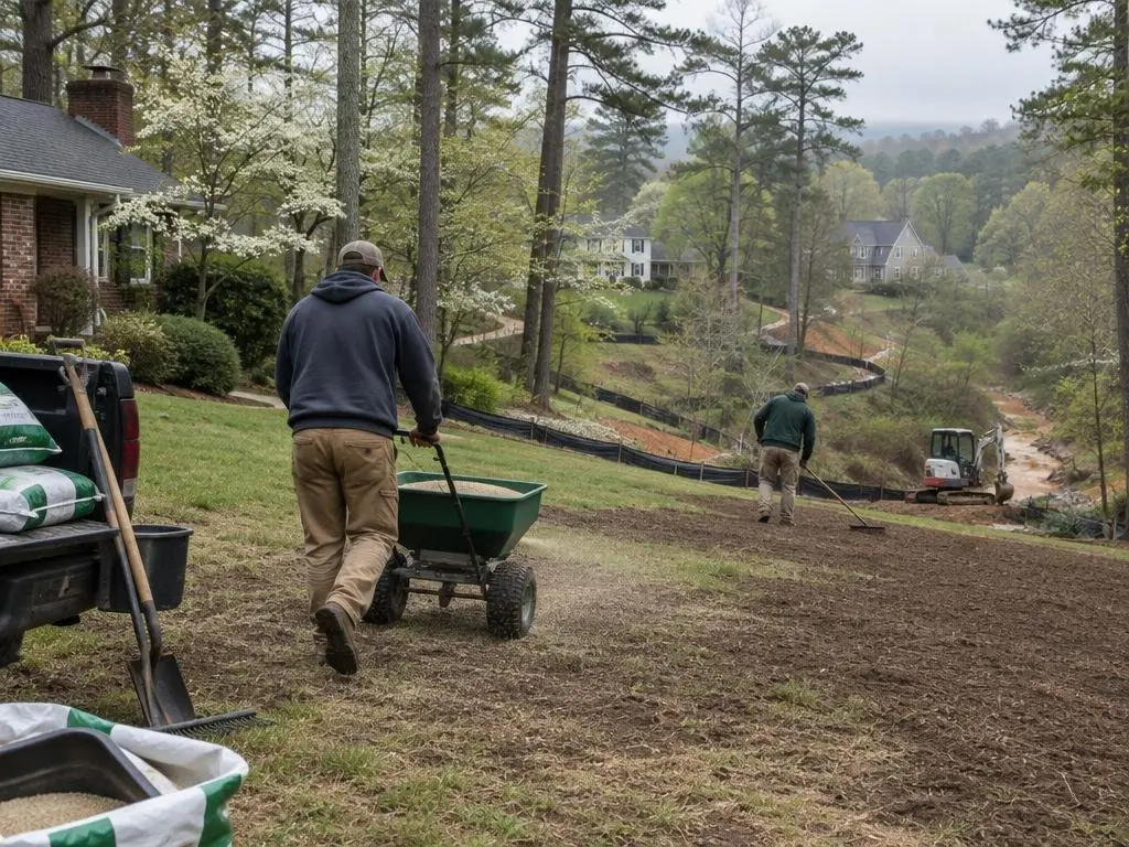 Shade Lawn Repair & Overseeding in Atlanta, GA